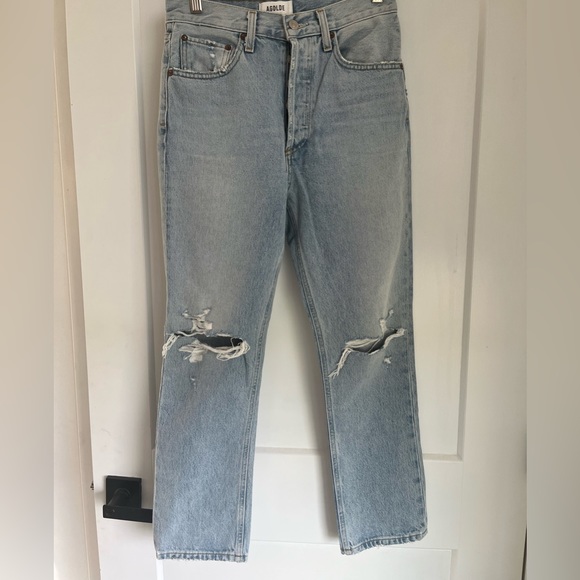 Agolde Riley Crop Jeans NWT - Picture 2 of 5